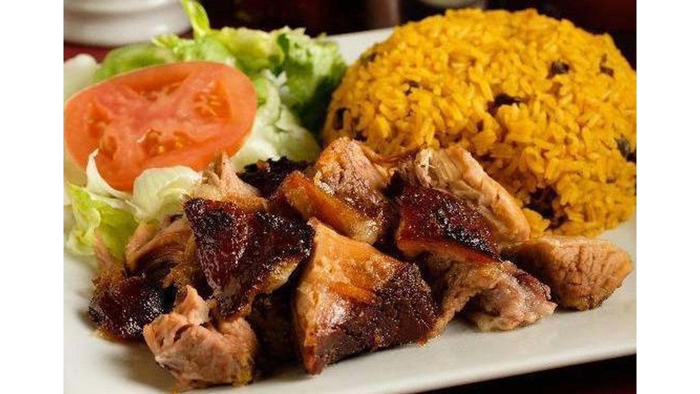 Pork Belly (Chicharron de Cerdo) at El Caldero Restaurant