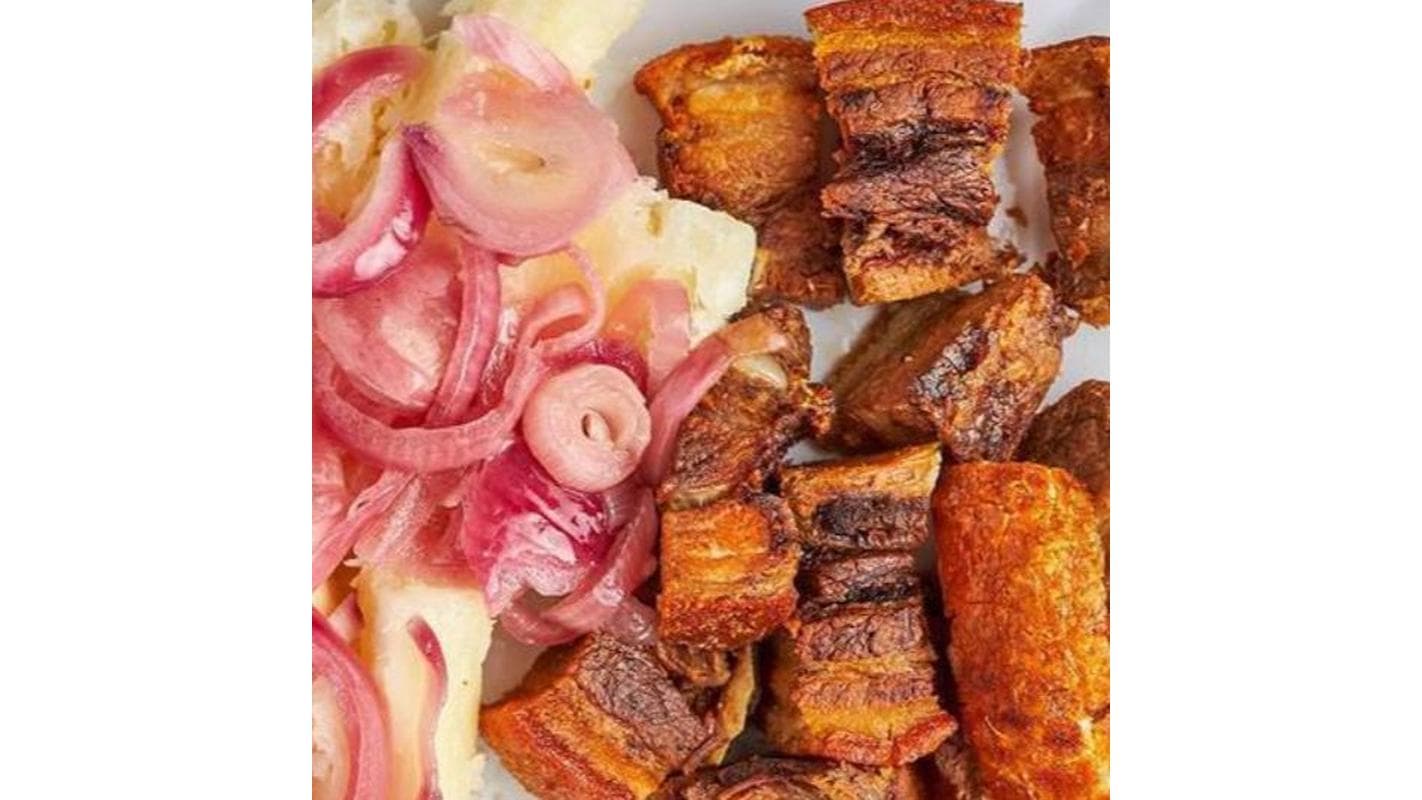 Dominican Pork Belly - Chicharron de Cerdo at El Despertar Restaurant
